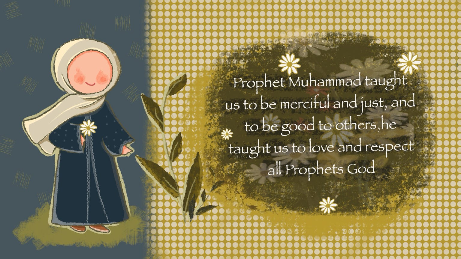 This is a message from a young Muslim girl named Mariam to the world